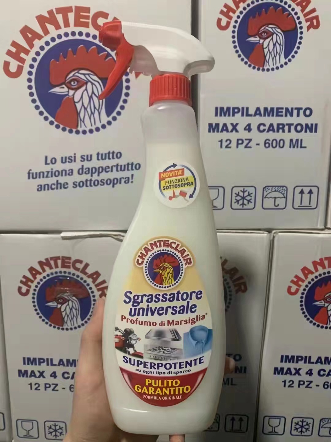 Original Italian Rooster Head Multifunction Oil Stain Remover Cleaner 600ml Kitchen Stain Spray