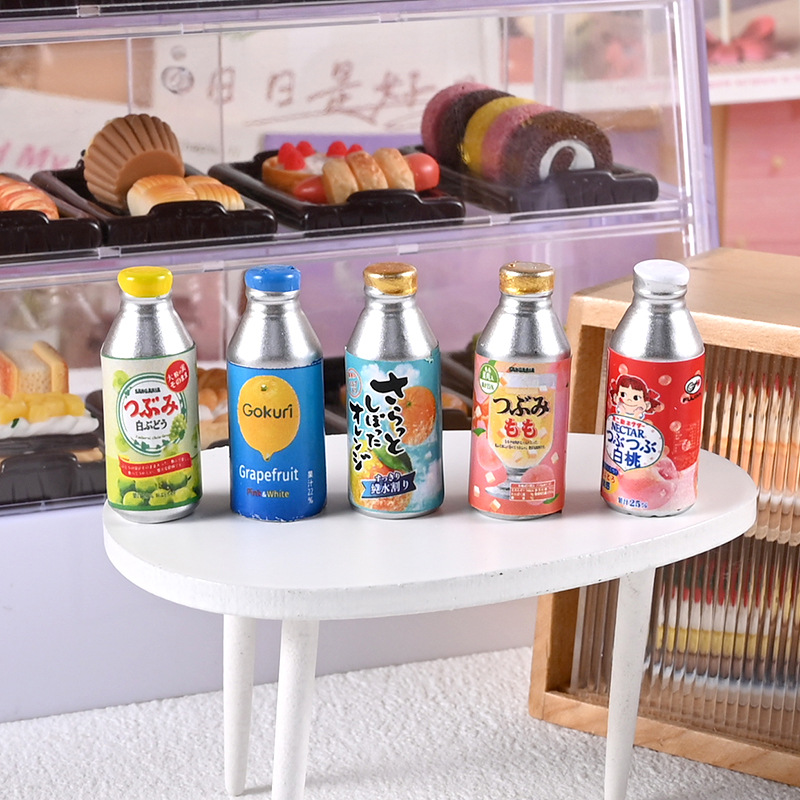树脂DIY食玩微缩玩具日系汽水易拉罐瓶子迷你仿真饮料便利店