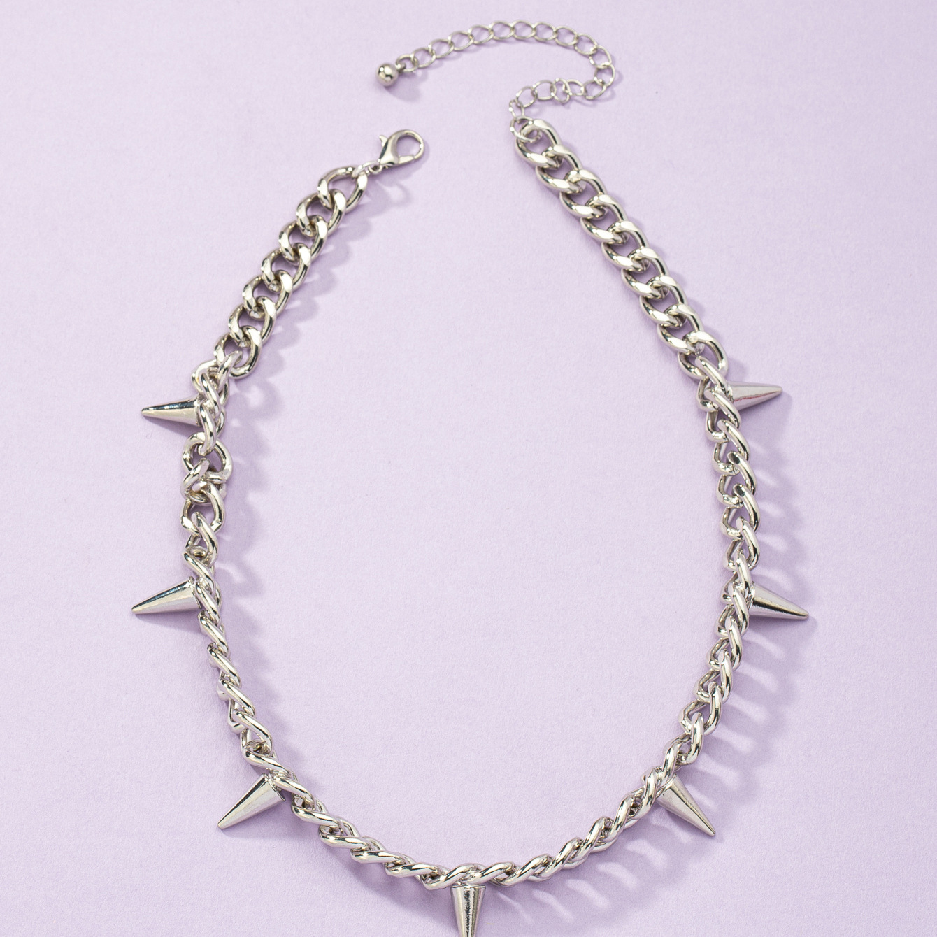 rivet splicing thick chain necklace wholesale nihaojewelry