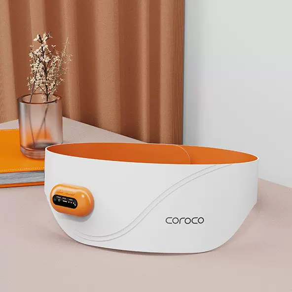 暖腰神器红光震动热敷按摩腰带腰间盘腰椎痛保暖ems护腰带理疗