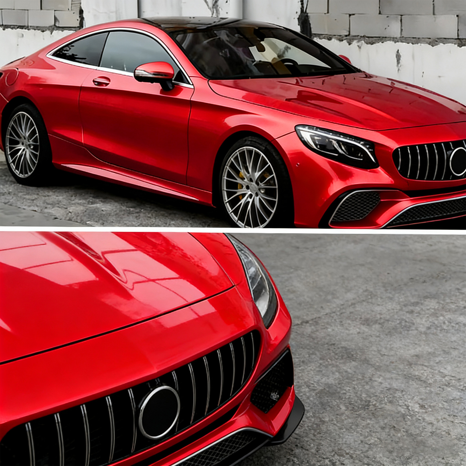Cross-Border Supply of High-Quality Tpu Color-Changing Film Ppf Crystal High-Gloss Red Car Paint Protection Film Anti-Scratch Self-Healing