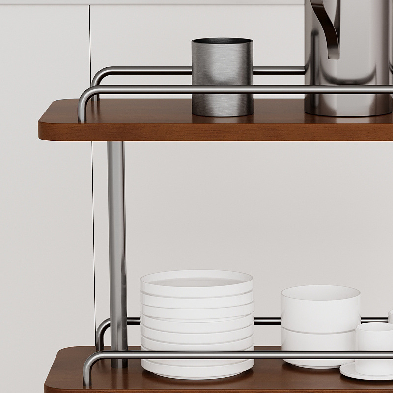 Caminillo de almacenamiento de estilo medieval movible sofá retro borde de varias ideas simples