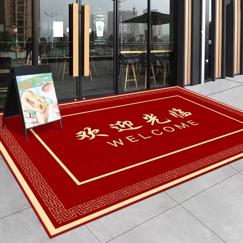 Commercial Door Mat Welcome to the Door of Shop Mat Dirty Resistant Welcome Carpet Mat Hotel Entrance Floor Mat