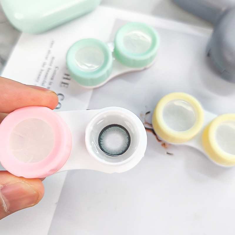 [Foreign Trade Cross-Border Wholesale] New Style Mixed-Race Contact Lens Case, European and American Contact Lens Case, Contact Lens Display Box