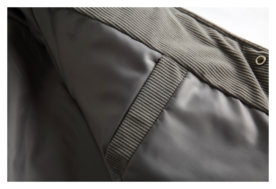 OIRTD winter nieuwe corduroy opstaande kraag voor zowel mannen als vrouwen, warme jas, dikke katoenen jas MY595_voghion.com