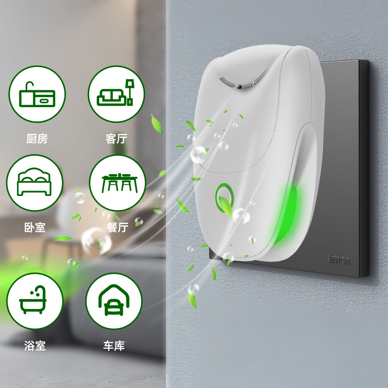 New Cross-Border Small Plug-In Household Negative Ion Air Purifier to Remove Odor, Smoke and Formaldehyde to Purify the Air