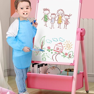 Children's Drawing Board Baby Magnetic Double-sided Teaching Household Small Blackboard Brackets Color-painted Graffiti Erasable Writing Whiteboard