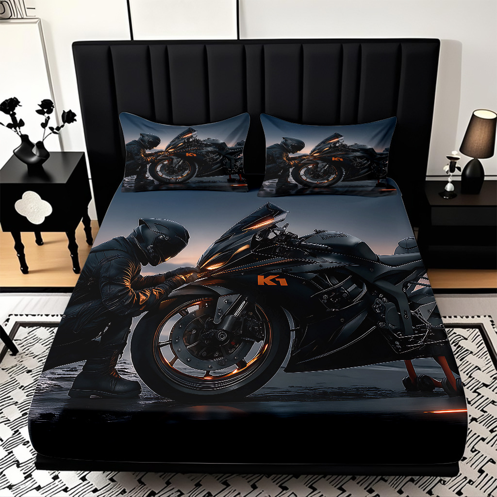 TEMU / JIT serie de motocicleta fría transfronteriza impresión digital de alta definición caja de cama de polirido fábrica directa