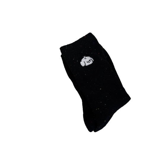 Embroidered socks cute ideas gauze cat dog stockings mid-tube women's socks ins trendy niche versatile pile socks