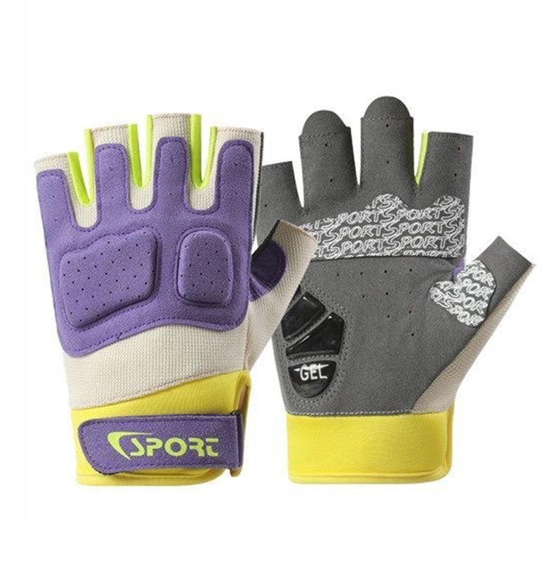 Guantes de Ciclismo de Medio Dedo Transpirables y Resistentes al Desgaste para Deporte al Aire Libre