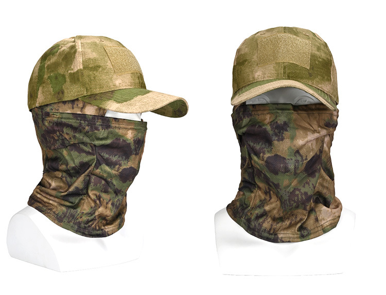 Traje de máscara de gorra de béisbol de camuflaje caliente transfronterizo acampar al aire libre senderismo escalada pesca gorra deportiva de protección solar