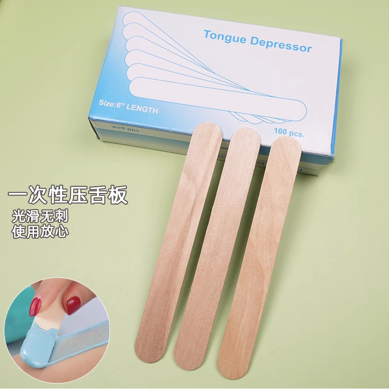 Cera de depilación de miel de grado A, palo de madera especial para cera, palo de máscara desechable de alta calidad, palo de prensa de lengua 10 / 20 / 50 / 100