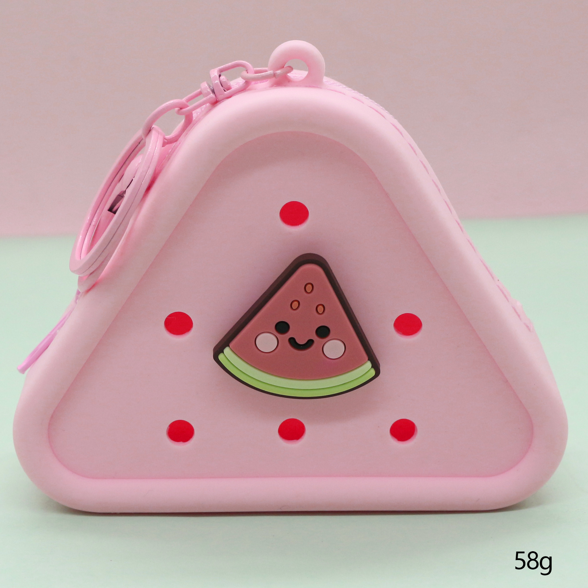 Inventario de dibujos animados de silicona agujero bolsa mini bolso diy bolsa de almacenamiento bolso auriculares llavero colgante regalo