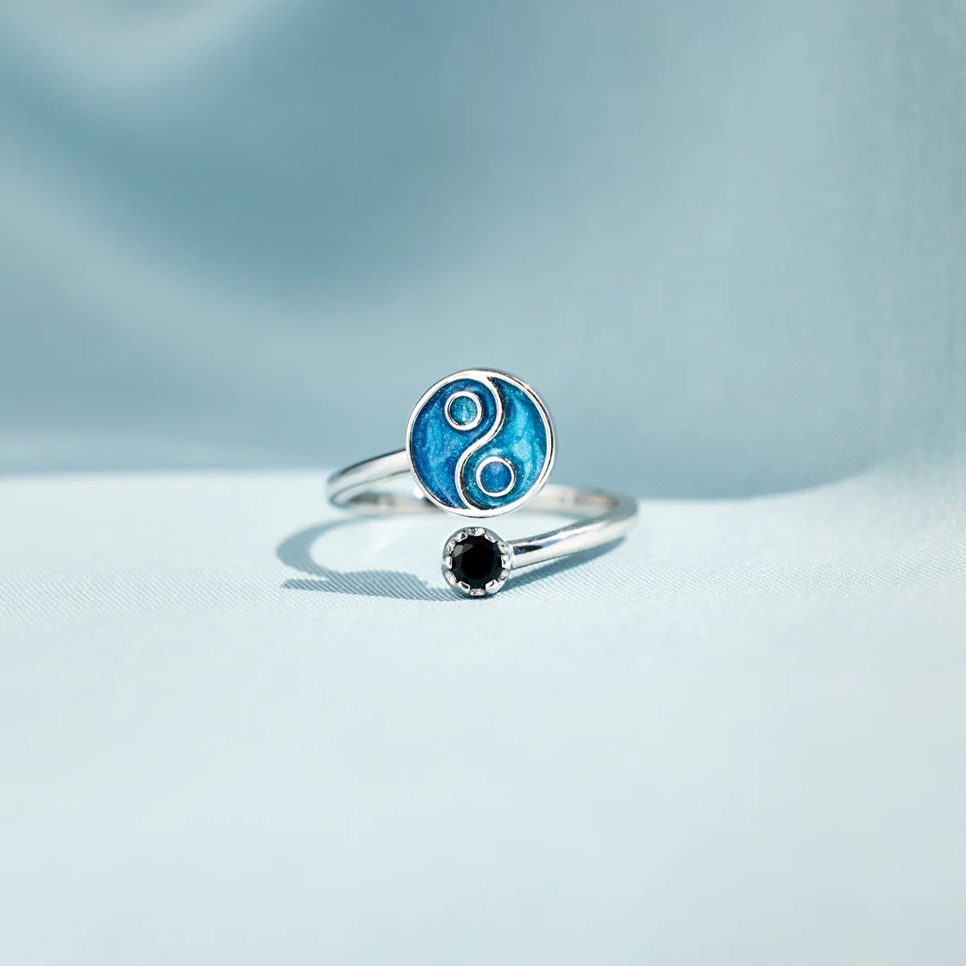 Adjustable Ring Size 925 Sterling Silver Gossip Open Rings