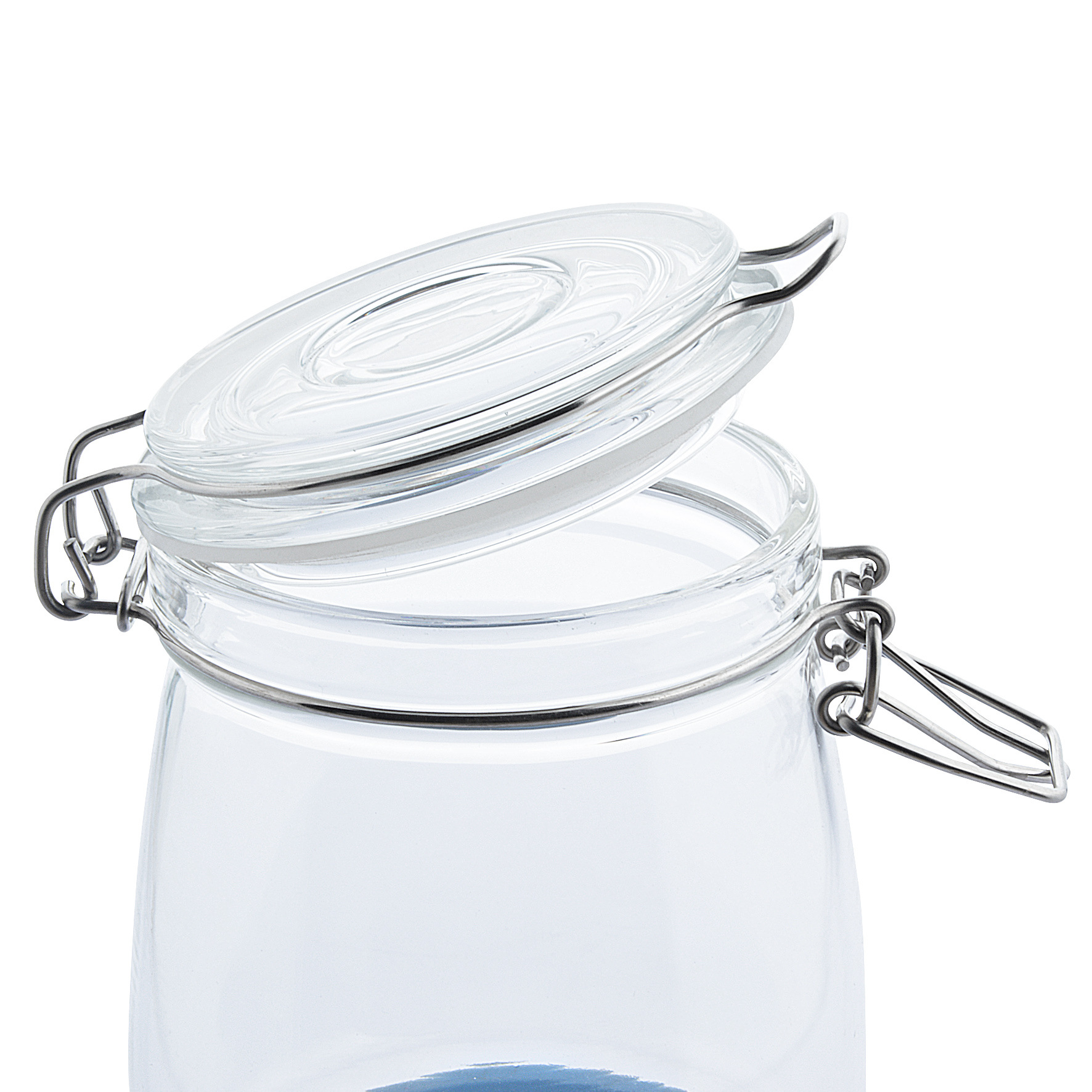 Pickly jar 34oz Tarro de kimchi separado Tarro de kimchi de reloj de arena Botella de kimchi en escabeche de alto contenido de borosilicato