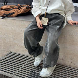 男童春秋韩版牛仔裤2025新款儿童休闲裤子帅气百搭休闲学生版