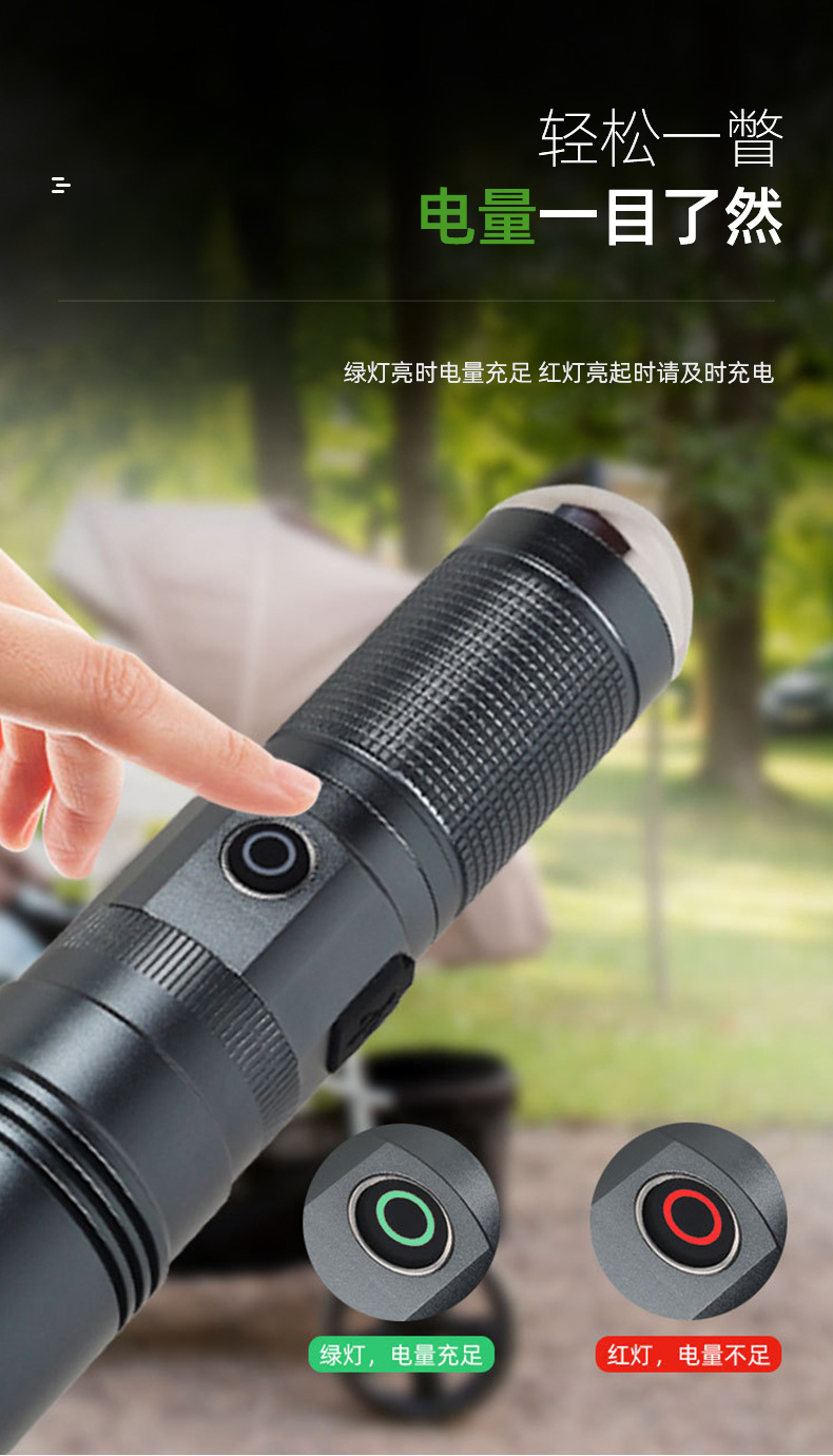 Cross-Border Fishing Tool Magnetic Laser Cannon Long-Lasting Four-Light Source Outdoor Fishing Light Blue Light Outdoor Wild Fishing Led Light