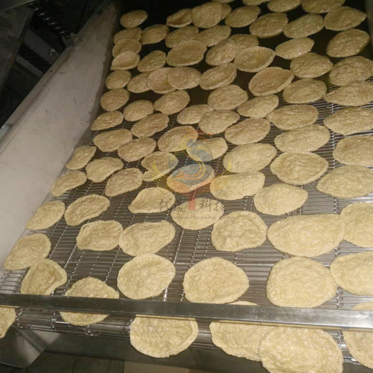 自动控温 连续式脆皮豆腐油炸机 脆皮豆腐油炸流水线 升温快