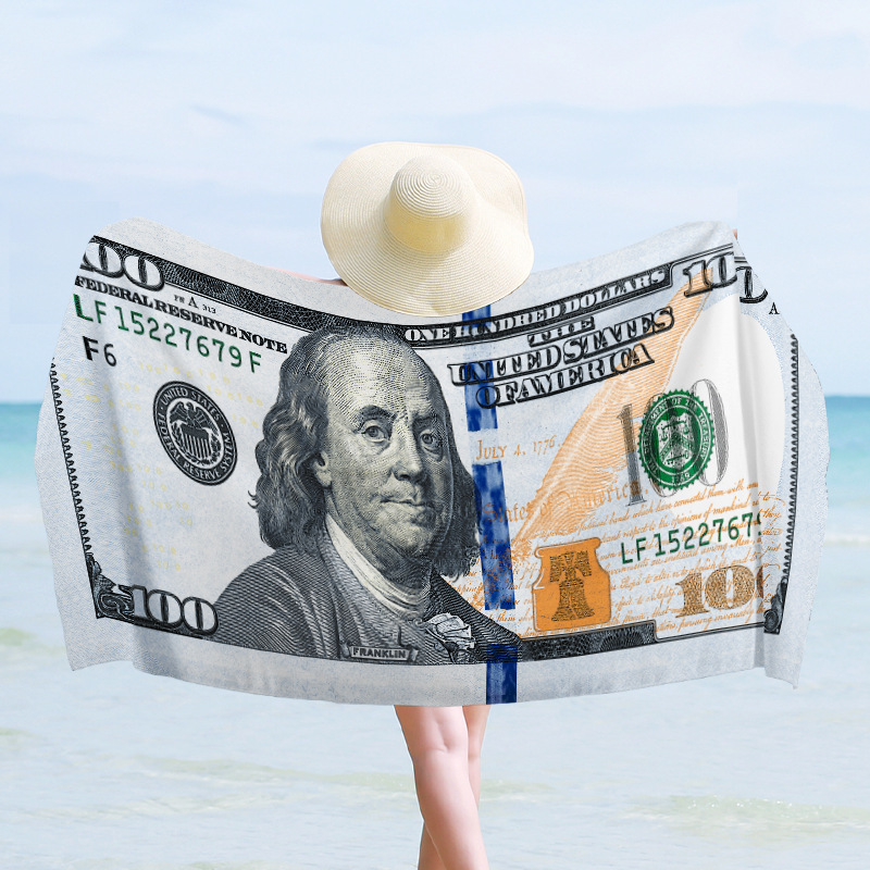 Toalla de playa de microfibra de secado rápido junto al mar Toalla de baño con estampado de sirena de dibujos animados absorbente de piscina Pedido mínimo de una pieza