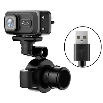 Cross-Border New Cycling Recorder Motorcycle driving recorder - horizontal-bar-bracket-usb-power-supply