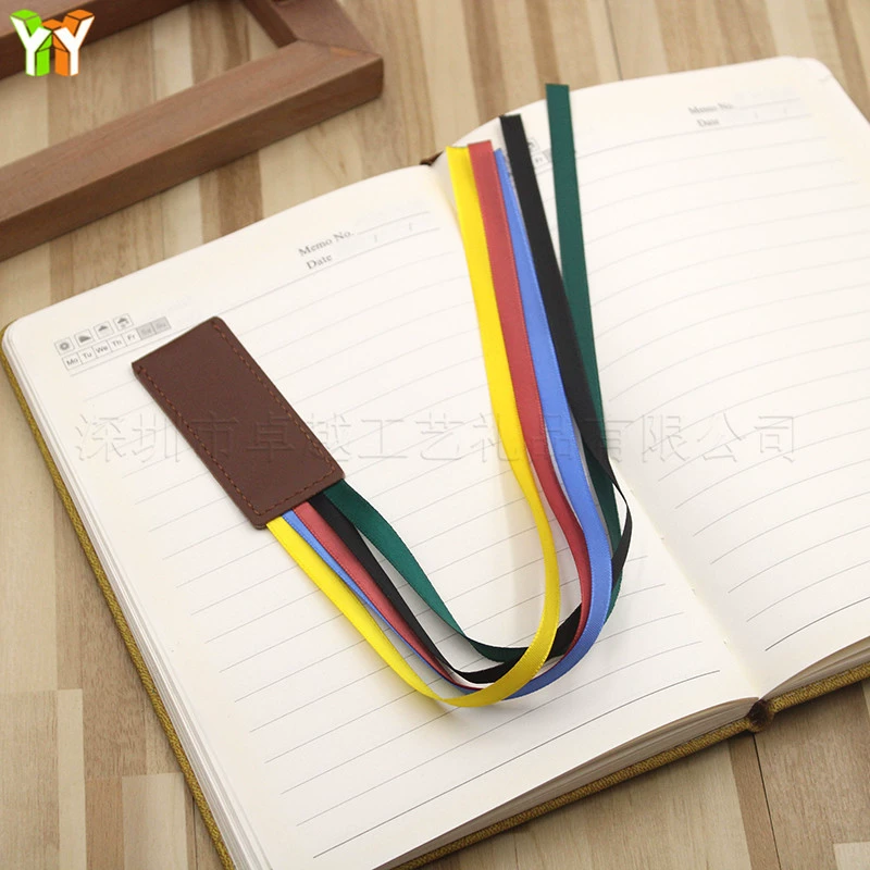 Китайский Стиль искусственная кожа Закладка Радужная Лента Закладка литературный свежий студент Выпускной ярлык подарок