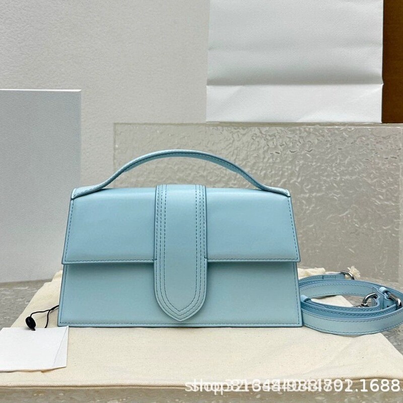 New Jacquemus Bamnino Crossbody Mini Bag Genuine Leather Top Layer Cowhide Shoulder Handbag Underarm