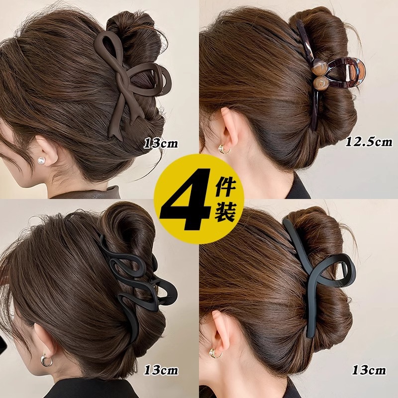 Gran abrazadera de tiburón esmaltado, toque de cabeza, abrazadera de cabello de alto nivel, 2025 nuevo temperamento, abrazadera de agarre para mujeres