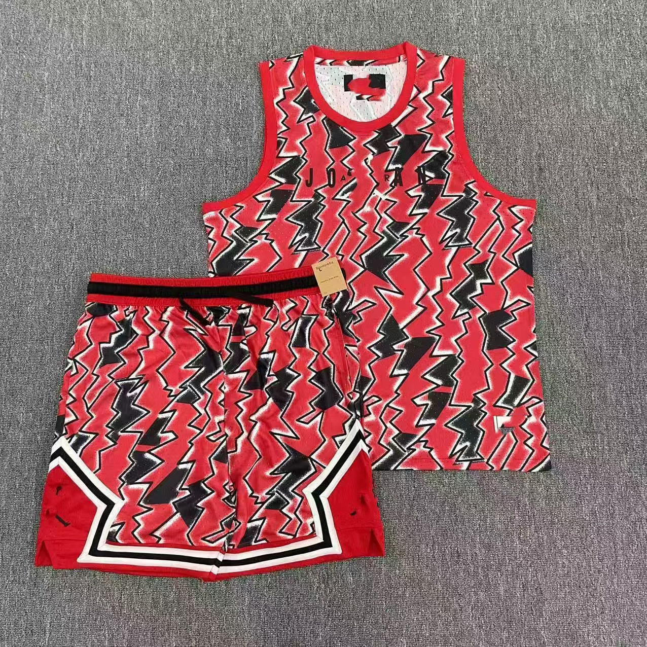 Nuevo chaleco de baloncesto deportivo Flying Man más pantalones cortos secado rápido transpirable relajado diario ocio correr chaleco deportivo image 40