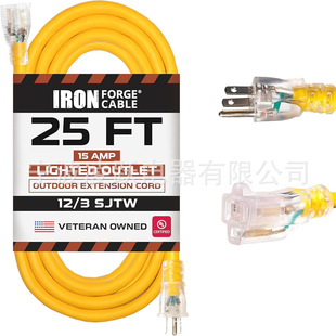 Iron Forge Cable 25 Feet (about 7.6m) Lighting Outdoor Extension Cable