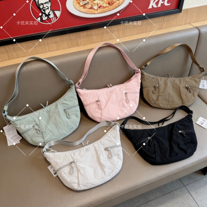 Lulu Bag Large Capacity Casual Versatile Slouchy 6L Croissant Bag Crescent Bag Niche Women's Shoulder Crossbody Bag Lulu Bag Large Capacity Casual Versatile Slouchy 6L Croissant Bag Crescent Bag Niche Women's Shoulder Crossbody Bag