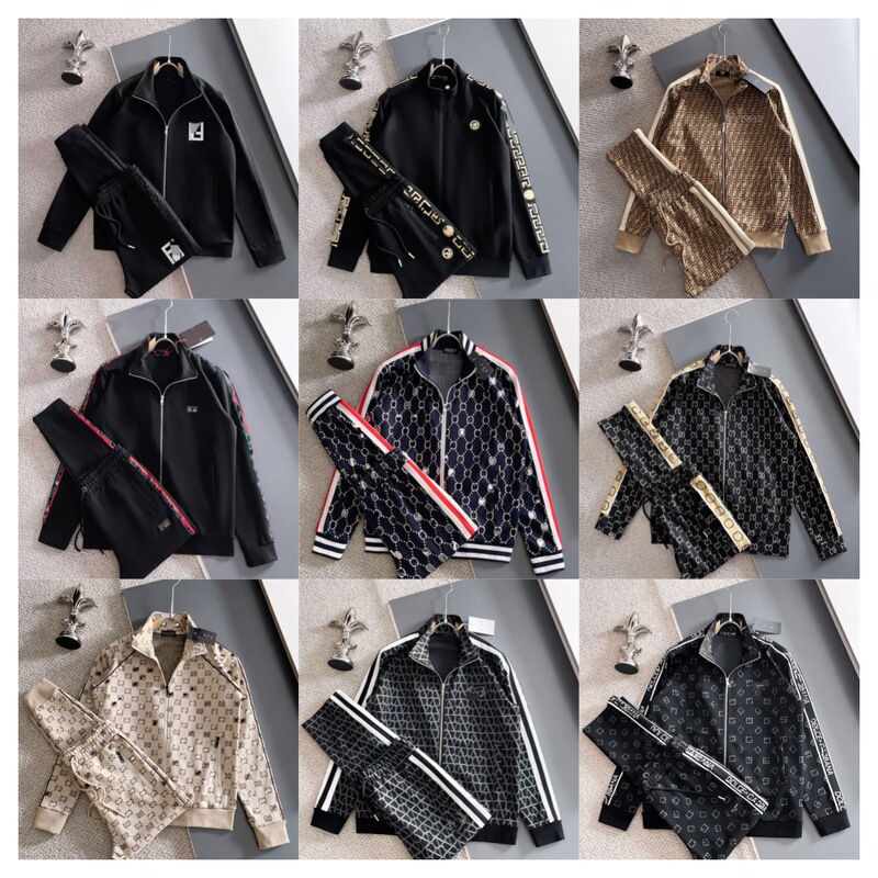 Correct version of the new casual suit, a stylish and affordable alternative to luxury brands, featuring a lapel collar and zipper closure, suitable for both men and women, and designed for cross-border e-commerce