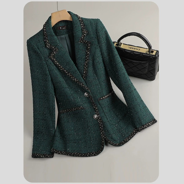Green classic suit jacket