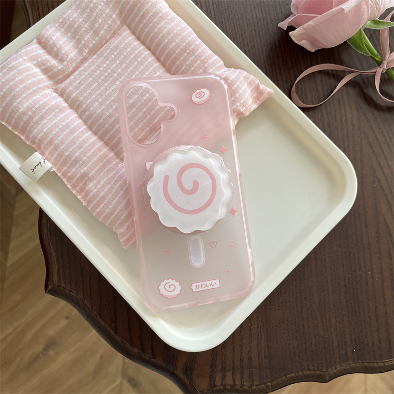 40g Weight iPhone Applicable Brands Phone Cases Classification Acrylic Material Cartoon Pattern Cute, Sweet Style Pink, Blue Color Acrylic Cartoon Cute Sweet Phone Cases Phone Accessories 1