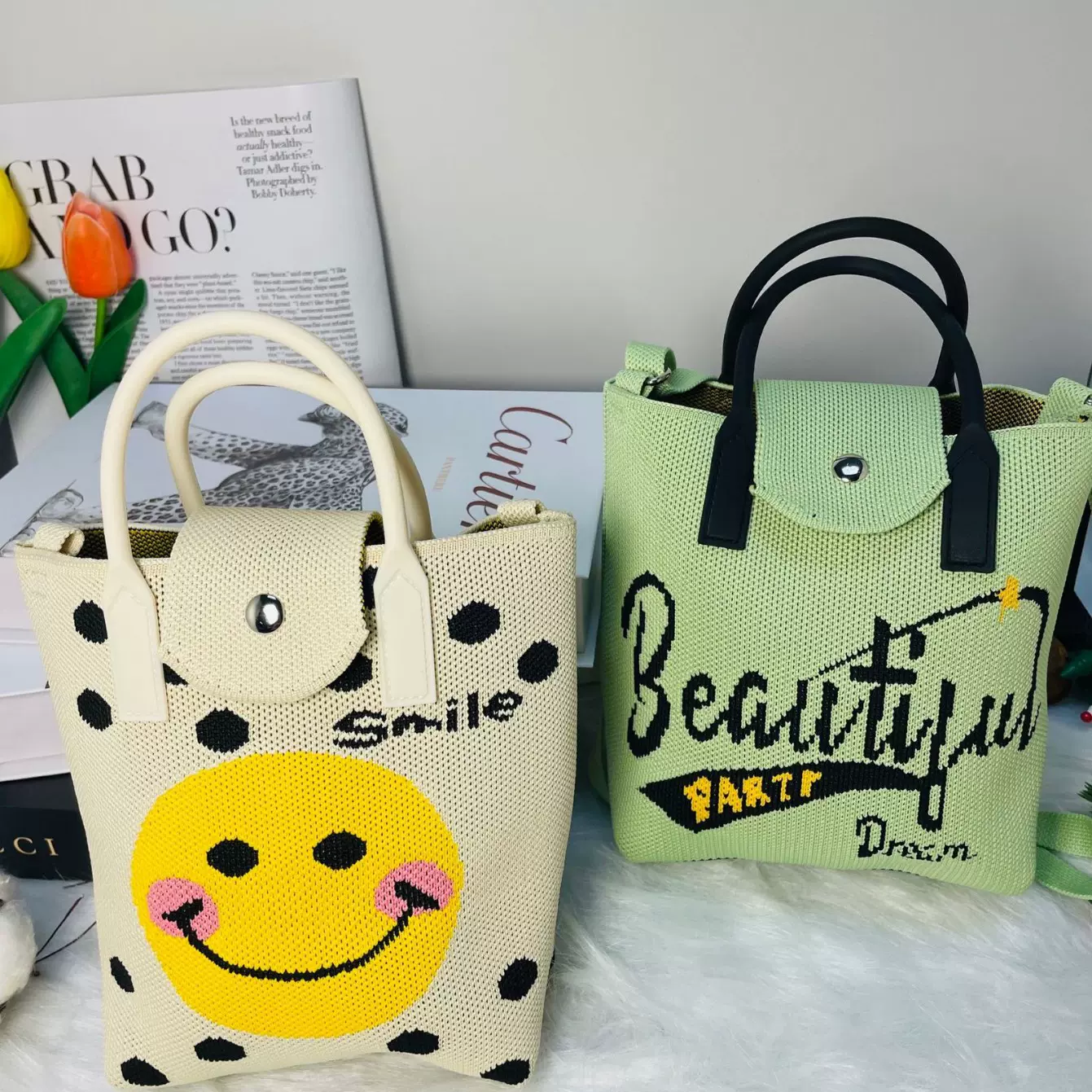 包盖可爱手机包女春秋斜跨百搭装放手机零钱钥匙针织小挎包学生包