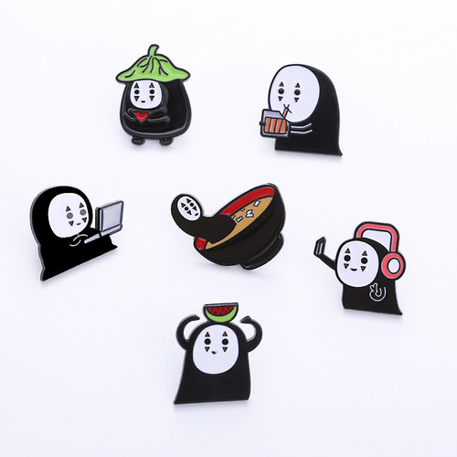 Second-generation animation and film peripheral alloy brooches Japanese cartoon character animation badges clothing bags and hat accessories