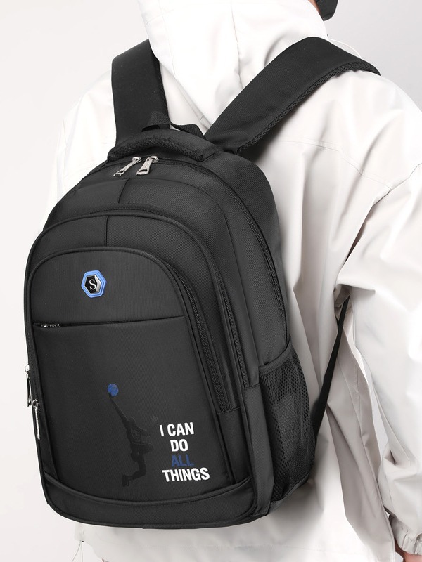 Mochila para hombre, mochila de ocio de gran capacidad, bolsa de computadora de salida multifuncional transfronteriza, mochila escolar para estudiantes de moda