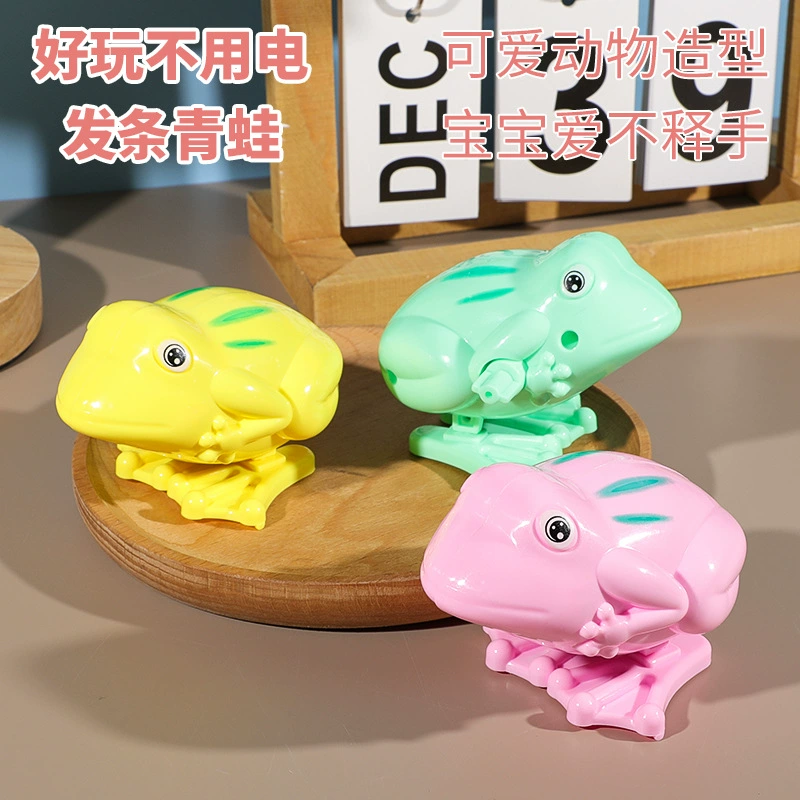 Фабричная цветочная лягушка прыгают маленькие животные дети подпрыгивая ностальгия по стару игрушка на веревок классическая игрушка подставка оптом