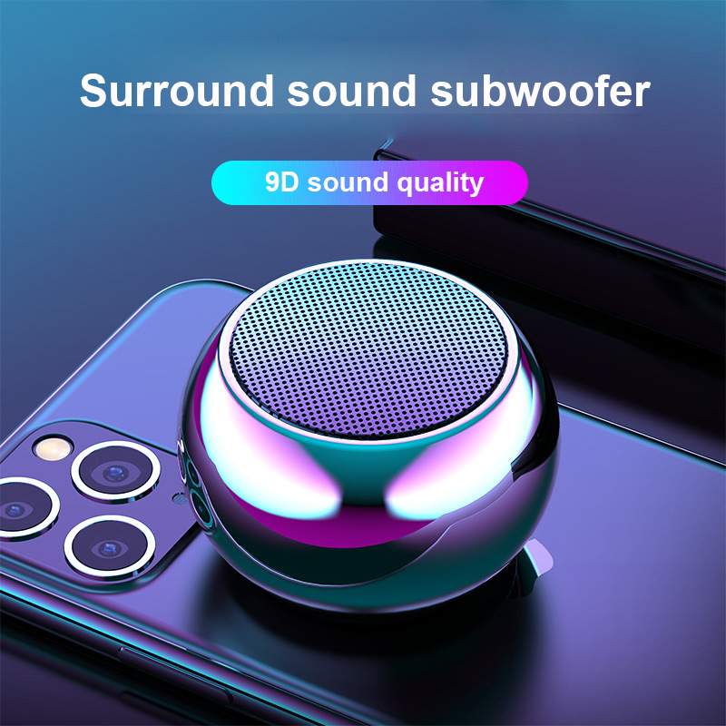 Mini Bluetooth speaker box CaixaDe Som Bluetooth 5.0 small steel cannon wireless Bluetooth speaker HIFI stereo