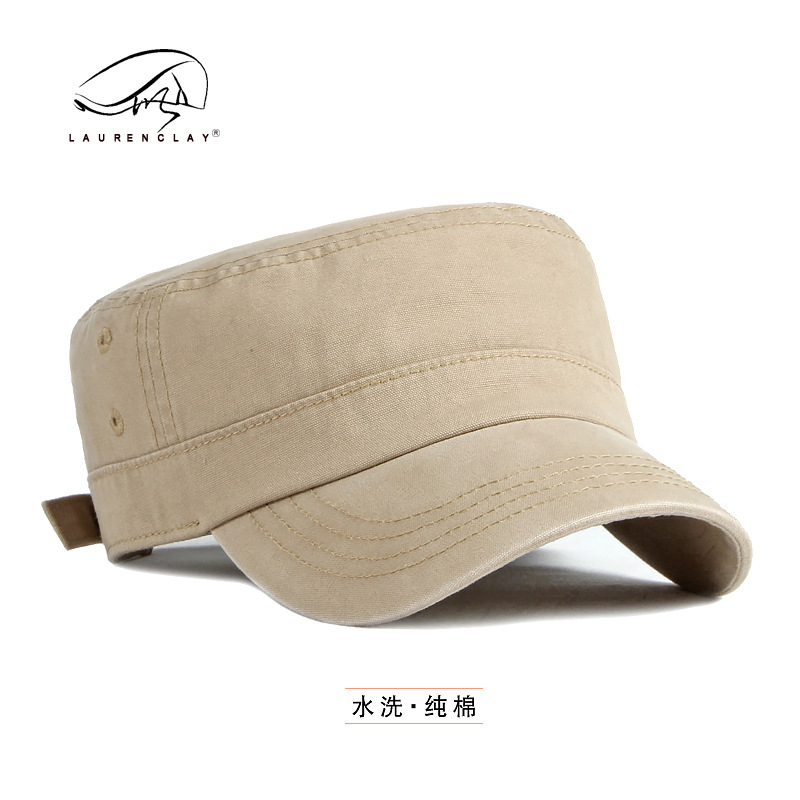 Sombrero de los hombres de primavera y verano fino lavado transpirable de algodón puro pico tapa los hombres británicos retro simple luz tablero tapa plana hombres