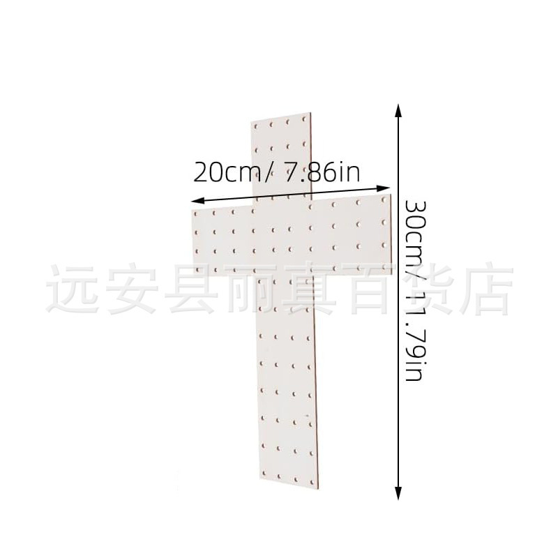 圣诞木质圆形打孔工艺品 镂空diy花环木框架节日心形花环挂饰木片|undefined