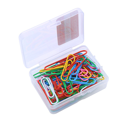 Factory wholesale colored plastic 33MM 50MM spiral pins nickel silver colored plastic clips for financial documents classification