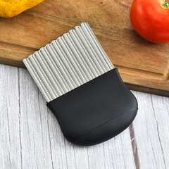 Wolf Tooth Potato Slicer Wave Blade Creative Chopping Tool Flower Style Potato Cutting Potato Slicer Chip Cutter Tool