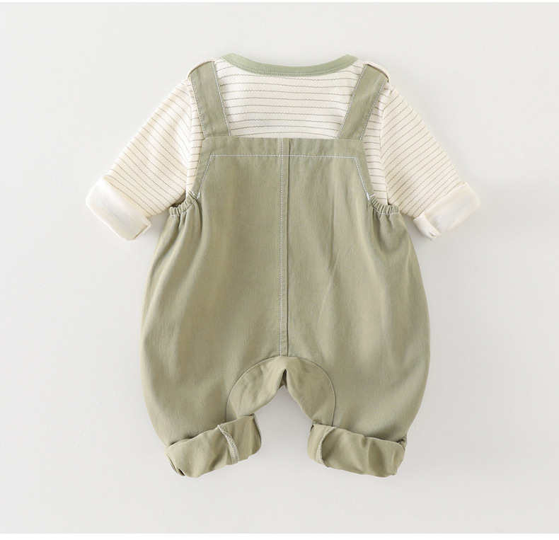Ensemble bébé garçon cartoon avec salopette printemps automne_voghion.com