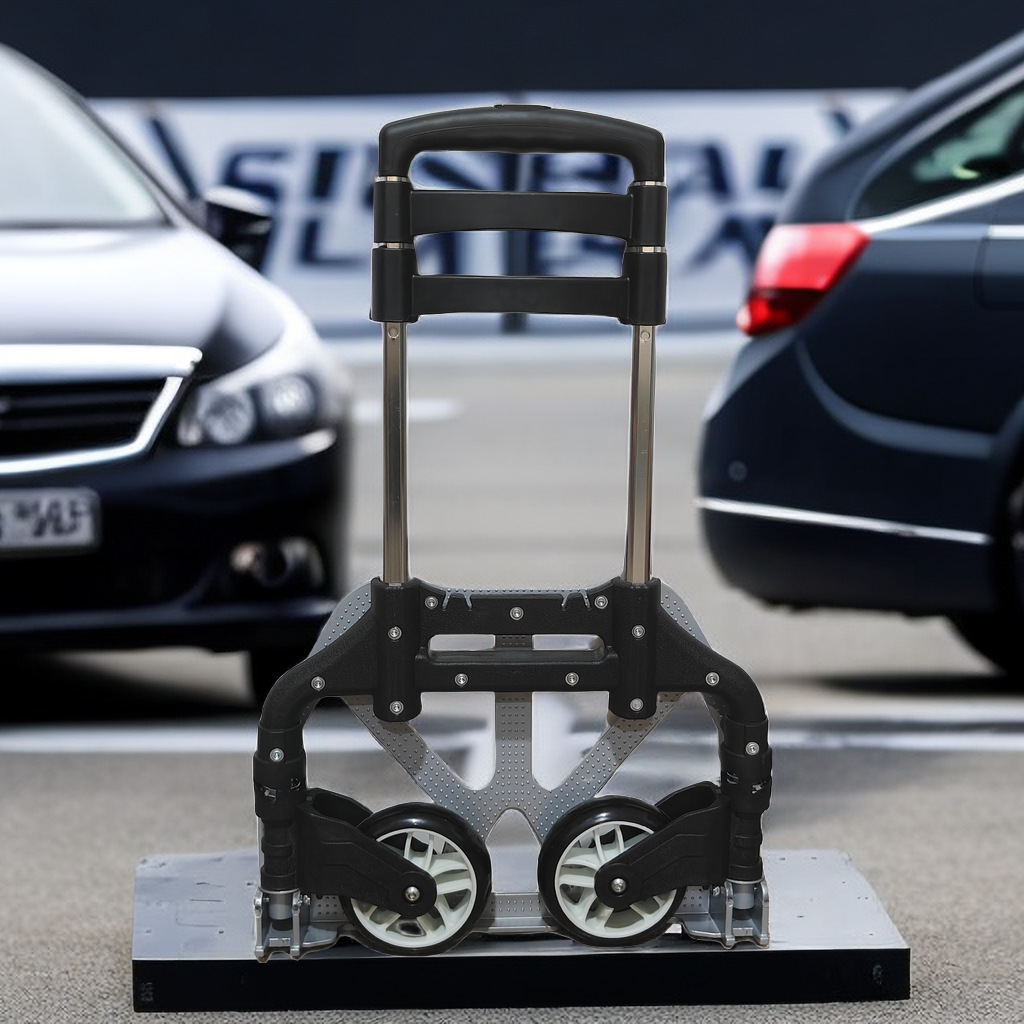 Aluminum alloy reinforced and thickened wholesale luggage cart, tow truck, grocery cart dolly, foldable shopping cart, push cart