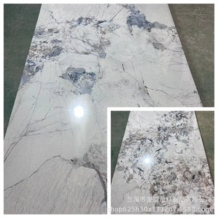 Brand new material similar to floor locks seamless splicing SPC stone crystal quick-install wall panel light luxury style