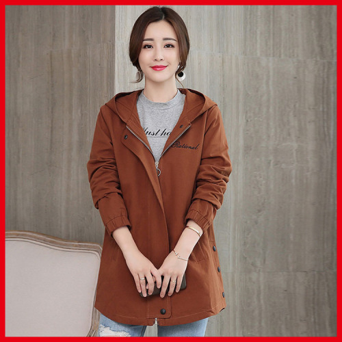 Women's Spring and Autumn Season Thin Model Coat, S-7XL 300 Pounds Plus Size Women's Fashion Coat, Versatile Women's Outwear