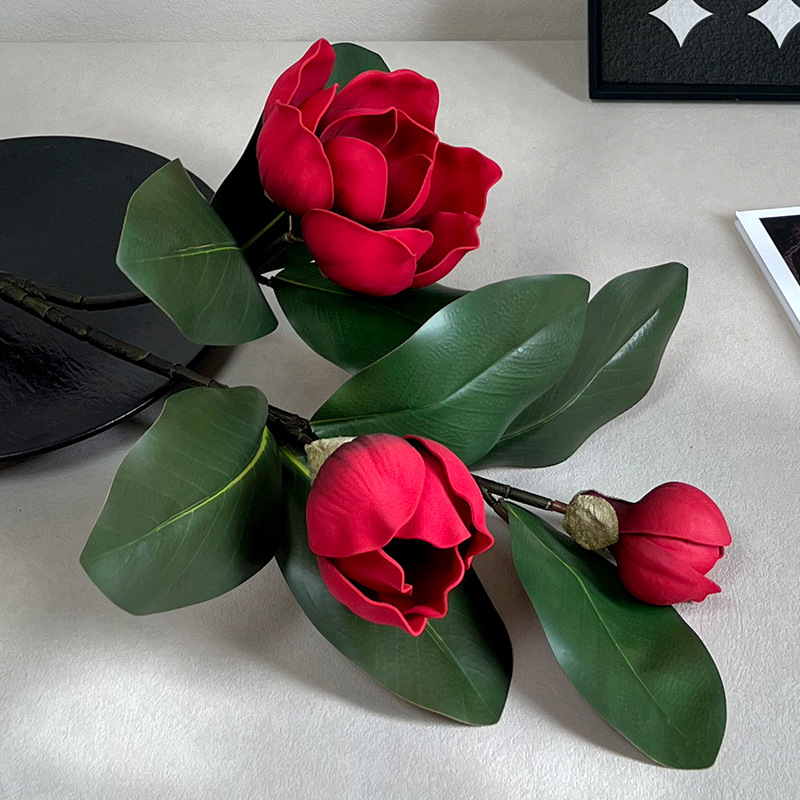 EVA de alta calidad sensación de imitación flor magnolia única transfronteriza Amazon explosión fábrica suministro al por mayor comercio exterior