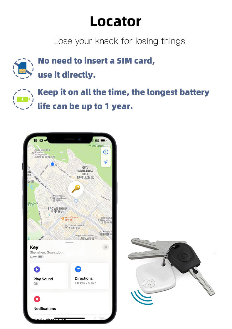 FindMy Bluetooth Tracker for iOS Keychain