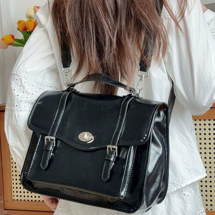 Silver backpack, one-shoulder bag, travel bag