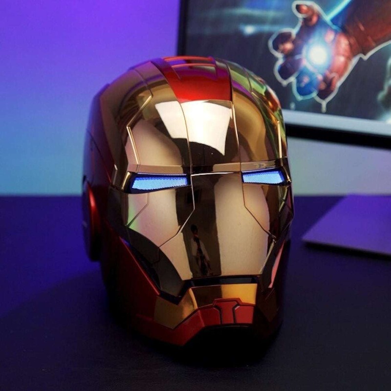 アイアンマン ヘルメット ジャスパー 1:1 コレクタブル MK5 ヘルメット インテリジェント音声起動 スリーインワン テクノロジーが光る開閉可能|undefined